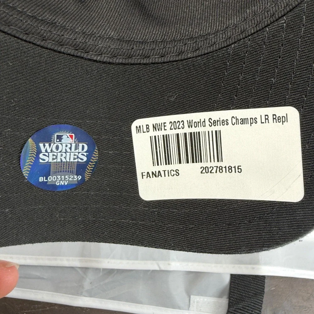 New Era Texas Rangers 2023 World Series Champions 9TWENTY Adjustable Hat Black